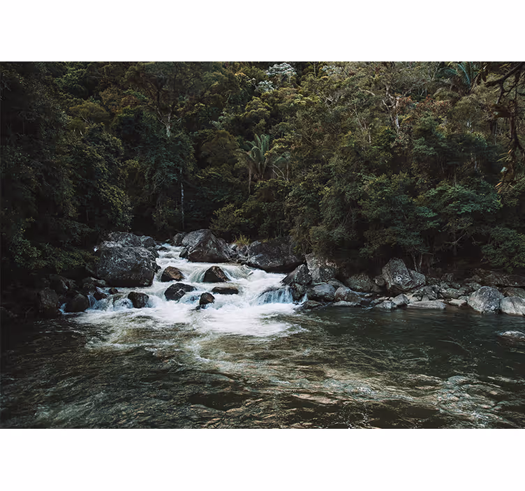 Fototapete Natur ruhige flussszene - TenStickers