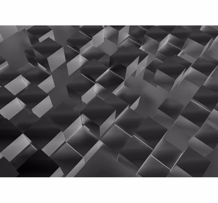 Fototapeten muster drei dimensionale würfel - TenStickers
