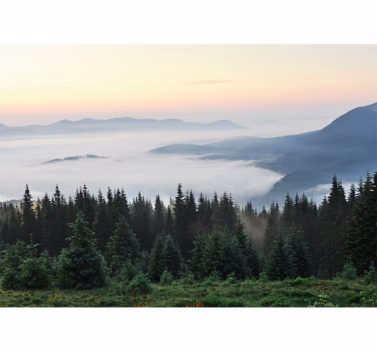 Fototapete landschaft ruhige berglandschaft - TenStickers