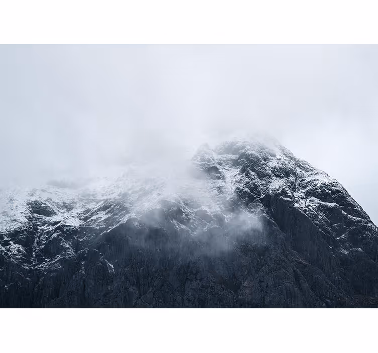 Fototapete berge eiskalter gipfel der berge - TenStickers