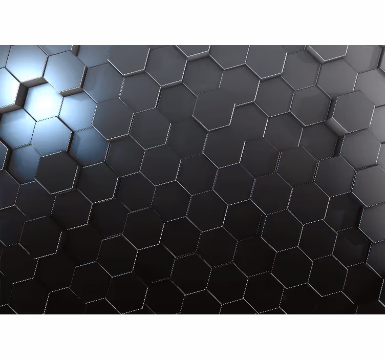 Fototapete 3D Graue geometrische ombre-platten - TenStickers