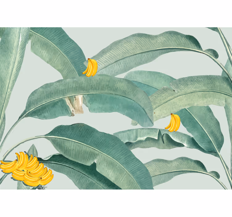 Fototapete weitere blumen bananenblatt-dekor - TenStickers