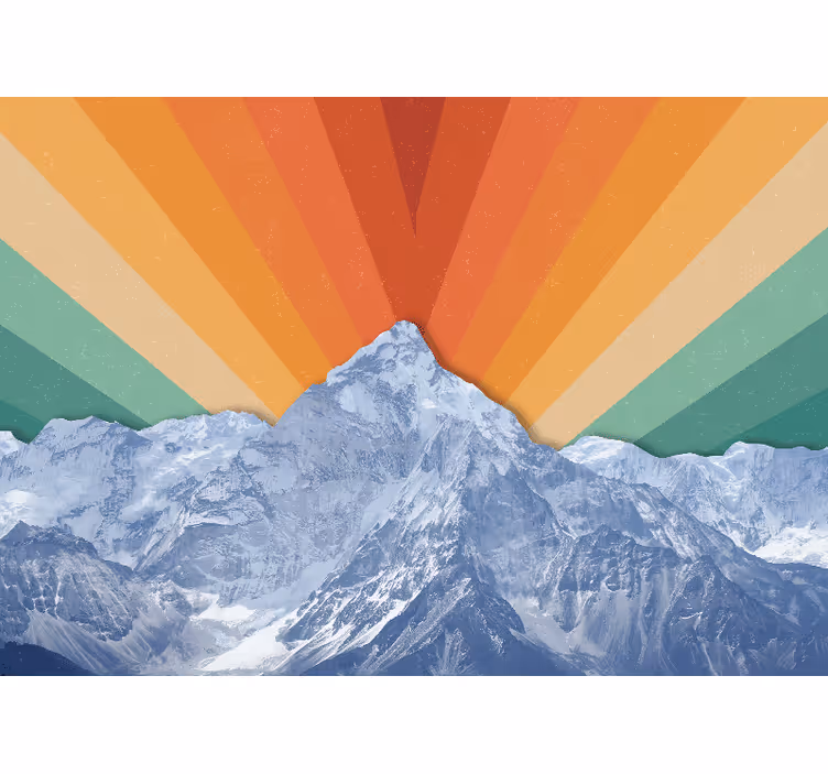Fototapete berge sonnenaufgang gipfel - TenStickers