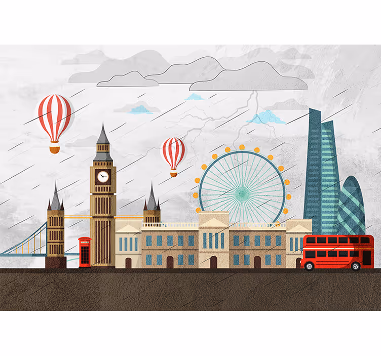 Fototapete london abenteuer skyline - TenStickers