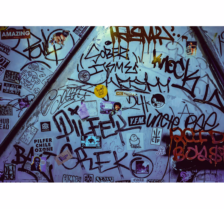 Fototapete graffiti urbane tagging kunst - TenStickers