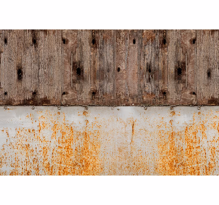 Fototapete Texturen Metall und Holzchips - TenStickers