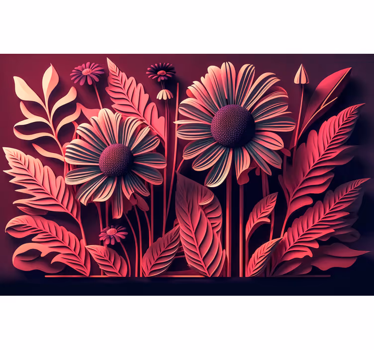 Fototapete Hochzeit Natur Blume magenta - TenStickers