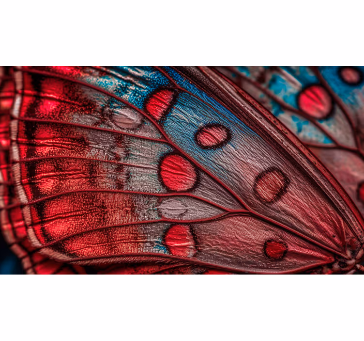 Fototapete Wohnzimmer Schmetterlingsflügel - TenStickers