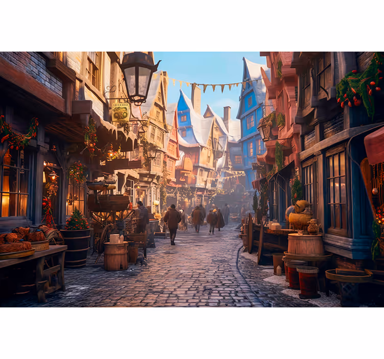 Fototapete Magierstadt Fantasie - TenStickers