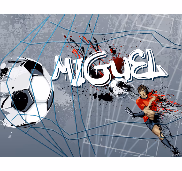 Fototapete Jugendzimmer tor eines fußballspielers - TenStickers