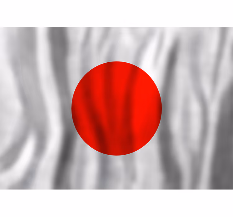 Fototapete andere Städte japanische flagge - TenStickers