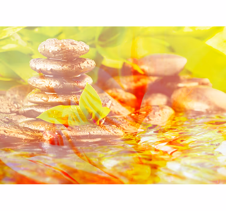 Fototapete Zen harmonie-stein-stapel - TenStickers