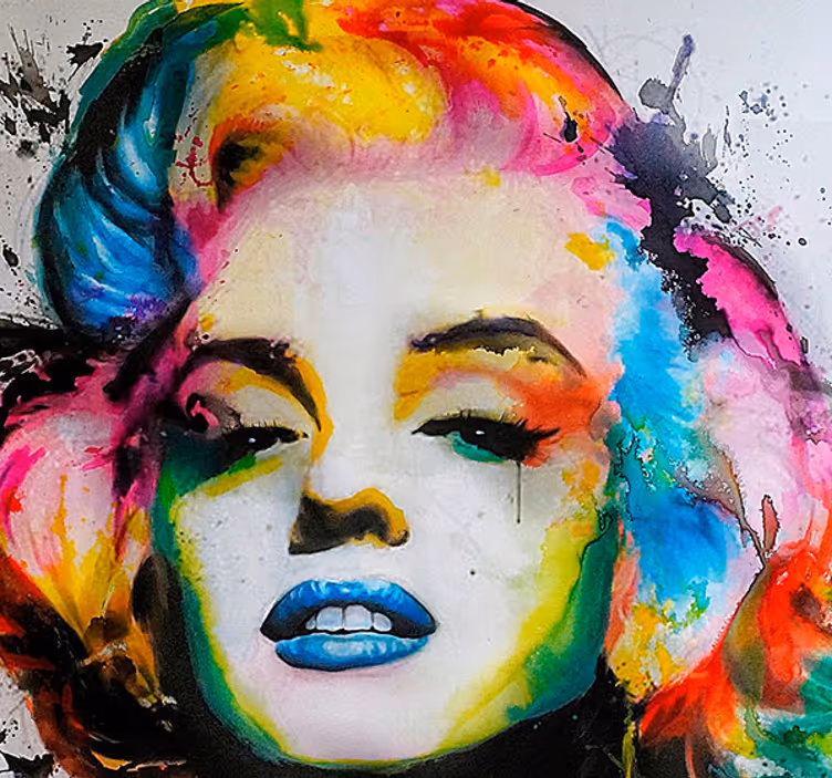 Tapete Wohnzimmer Marilyn Monroe Pop-Art - TenStickers