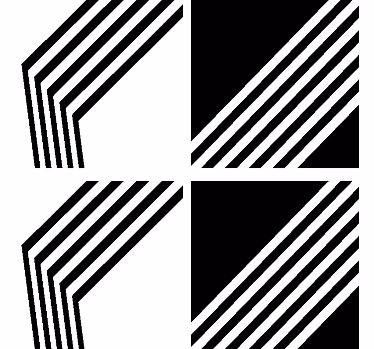 Untersetzer Modern Moderne Streifen - TenStickers