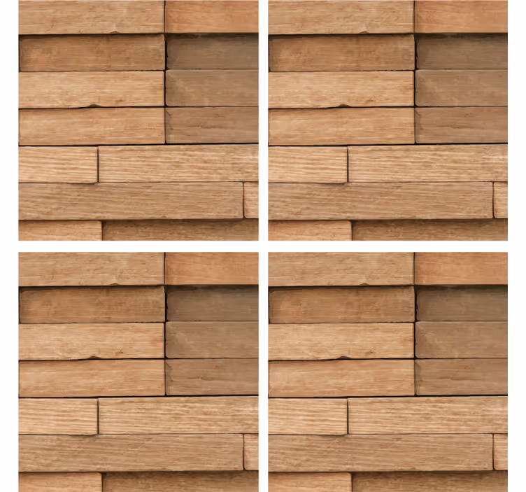 Untersetzer Muster Abstraktes holz - TenStickers