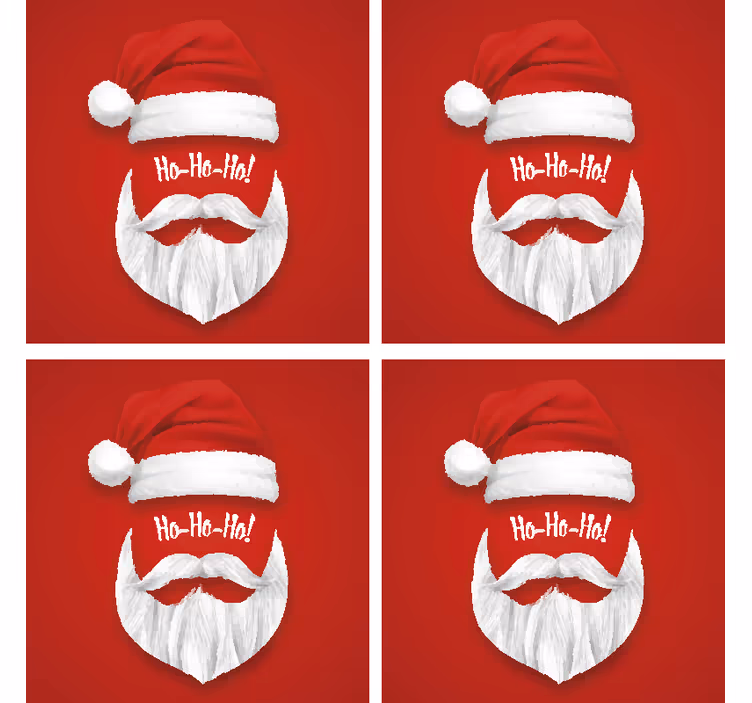 Untersetzer Weihnachten Ho - TenStickers