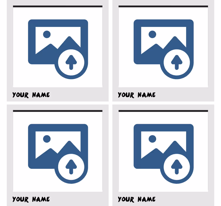 Personalisierte untersetzer als fotohalter - TenStickers