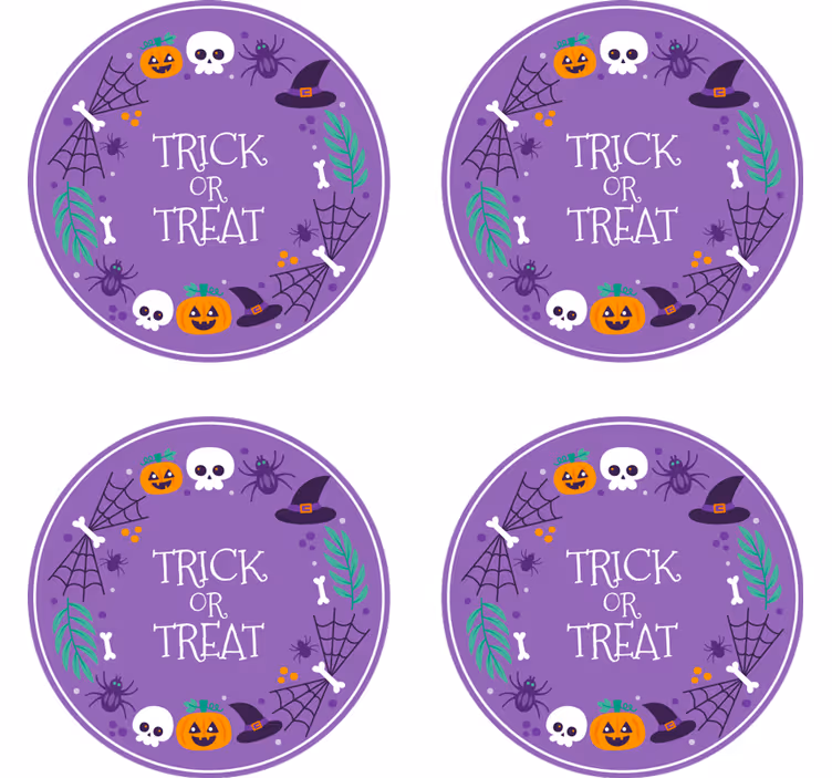 Halloween untersetzer mit halloween motiv - TenStickers