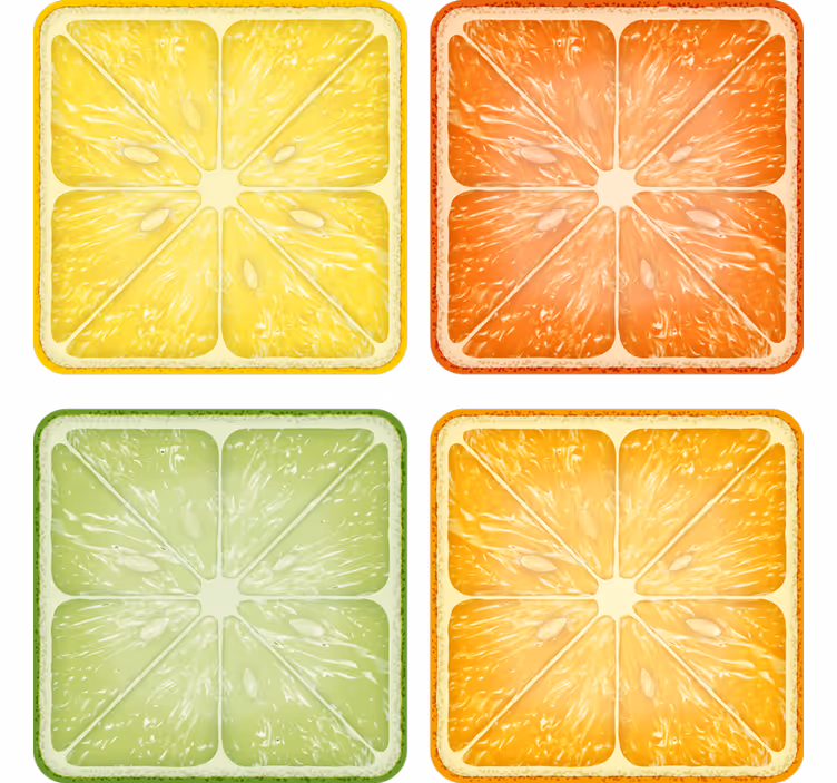 Untersetzer citrus scheibe minima - TenStickers