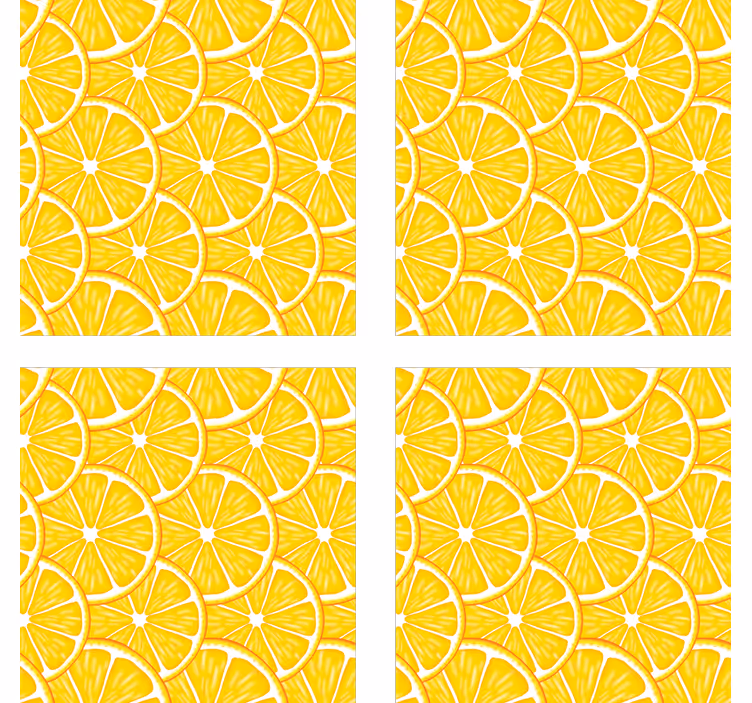 Untersetzer citrus-scheiben konzept - TenStickers