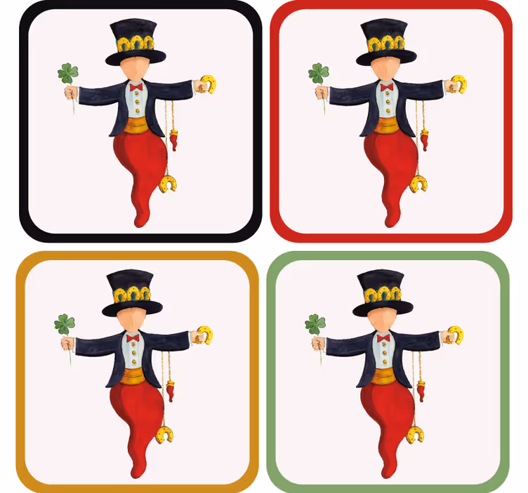 Untersetzer geek verspielt mit kleeblatt - TenStickers