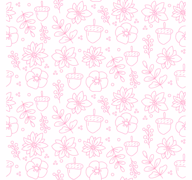 Untersetzer mit floralem linienmuster - TenStickers