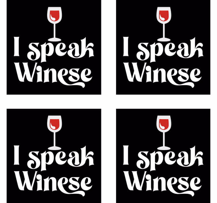 Untersetzer bier mit weinglas humor - TenStickers