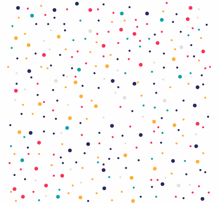 Untersetzer buntes punktmuster - TenStickers