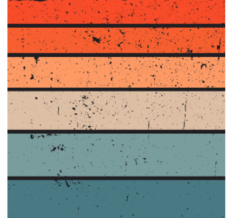 Untersetzer Muster Vintage-linien und -farben - TenStickers