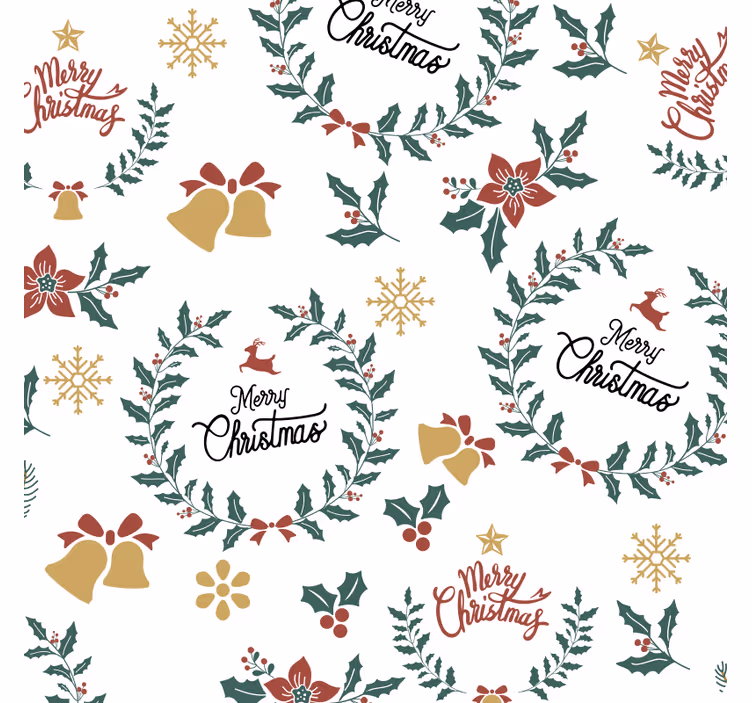 Untersetzer Weihnachten Weihnachtstext elegantes Design - TenStickers