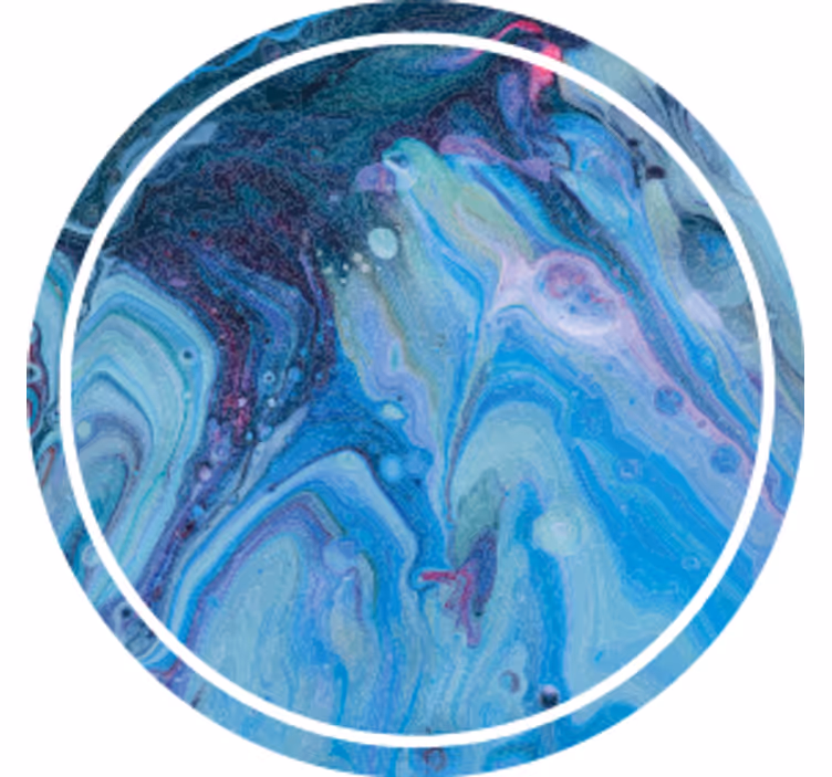 Untersetzer mit wirbelndem blauen muster - TenStickers