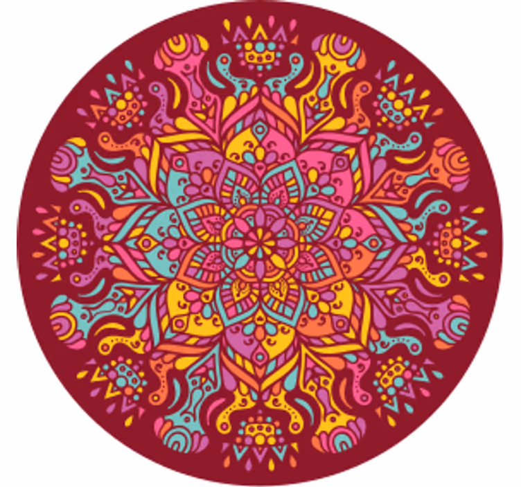 Untersetzer geek lebhaftes botanisches muster - TenStickers