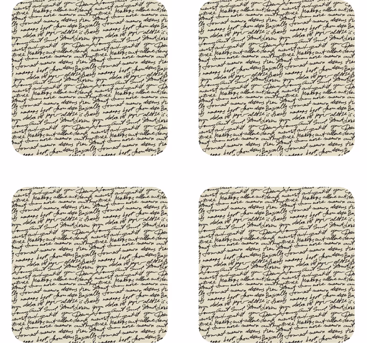 Bierdeckel sprüche in elegantem schriftmuster - TenStickers