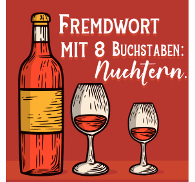 Untersetzer Bier Nüchternes zitat - TenStickers