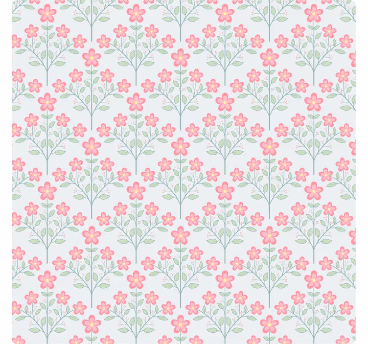 Untersetzer mit floralem muster in pastell - TenStickers