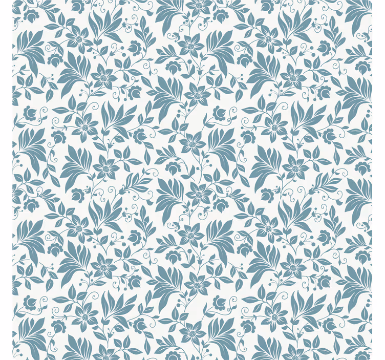 Untersetzer Fliese Türkisfarbene blumenfliese - TenStickers
