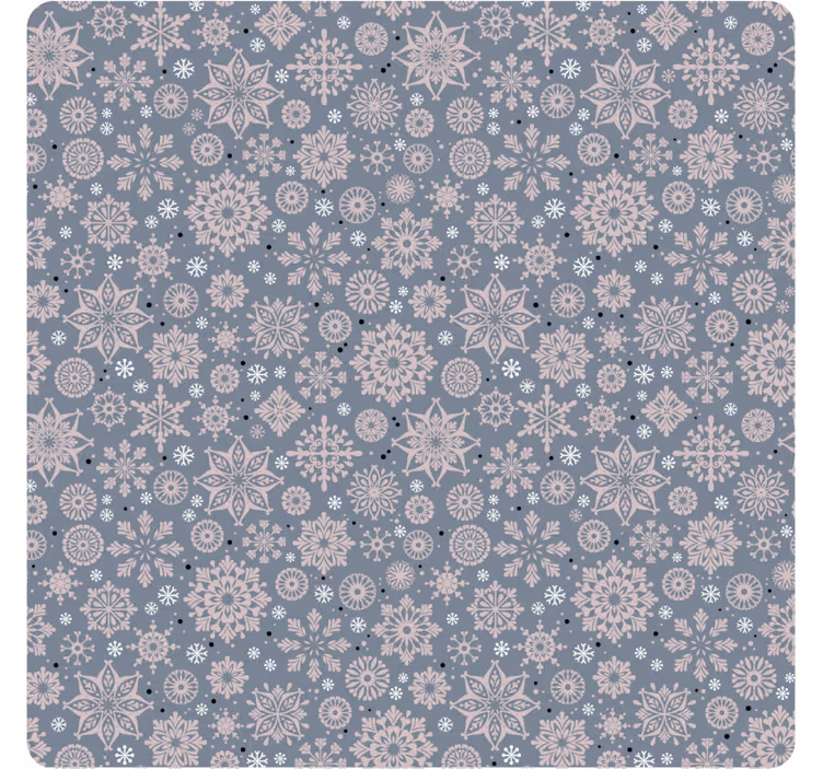 Untersetzer weihnachten mit winterlichem blumenmuster - TenStickers