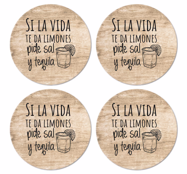 Bierdeckel sprüche genieße die momente des lebens - TenStickers