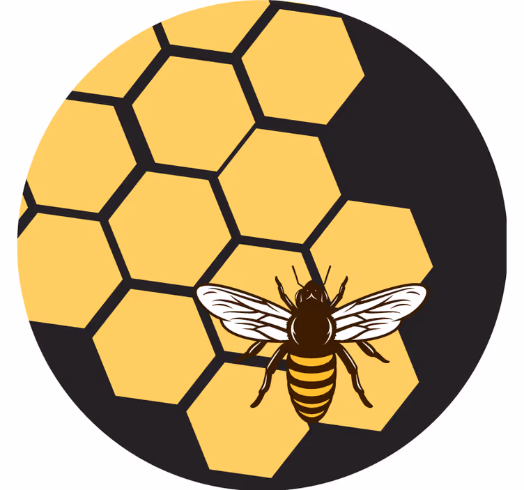 Biene und bienenstock mehr Untersetzer - TenStickers
