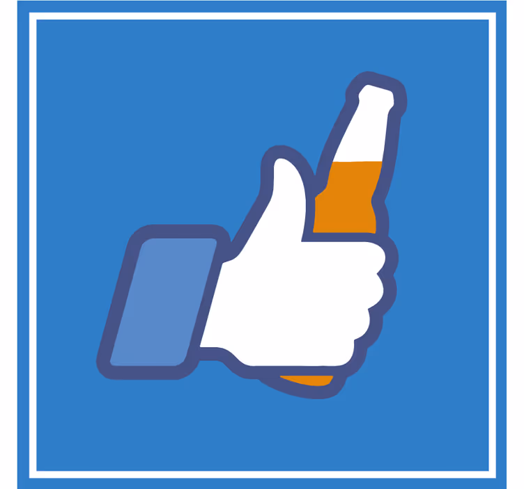 Untersetzer bier daumen hoch getränk - TenStickers