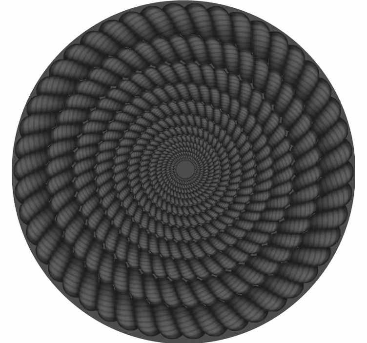 Untersetzer mit spiraligem muster rund - TenStickers