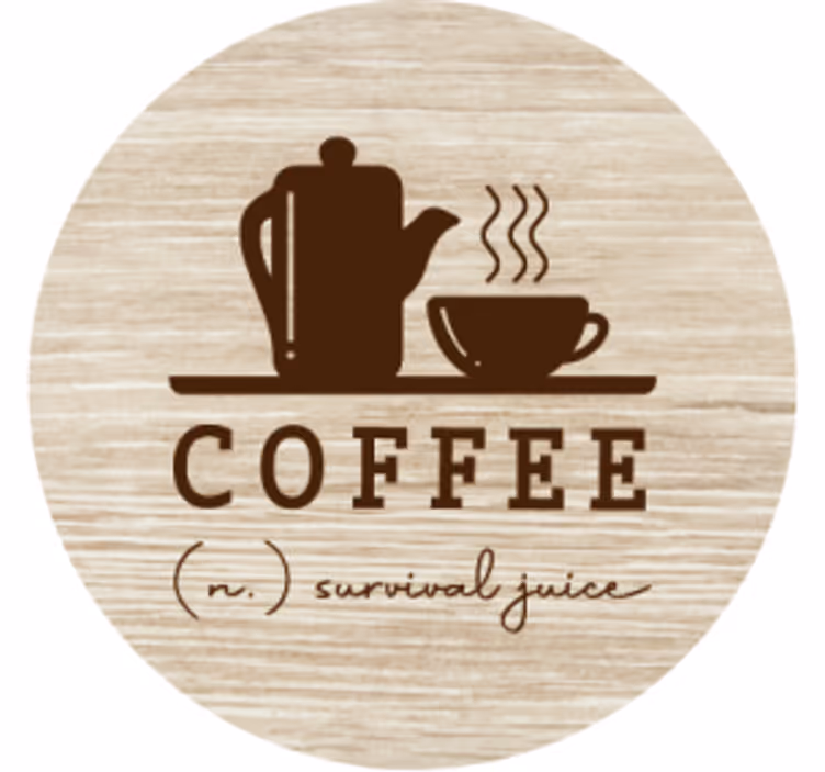 Personalisierte untersetzer für kaffeekanne und tasse - TenStickers