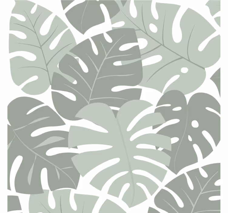 Untersetzer mit blättrigen monstera-mustern - TenStickers