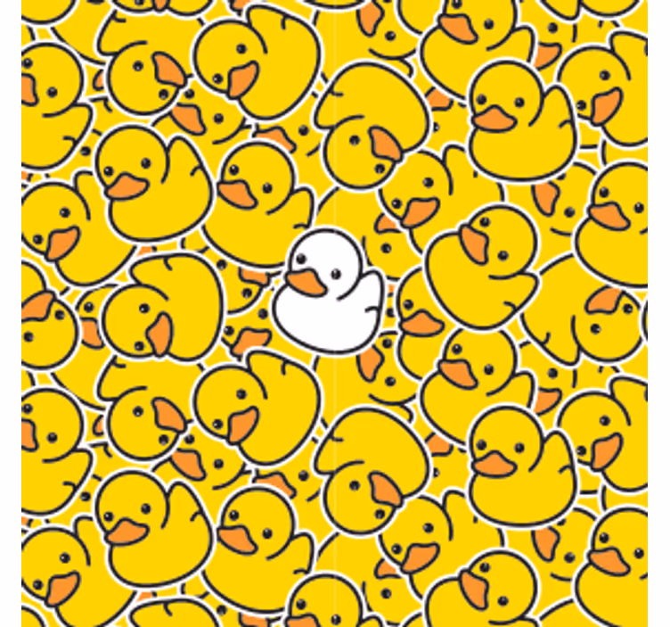 Untersetzer geek mit verspieltem enten-muster - TenStickers