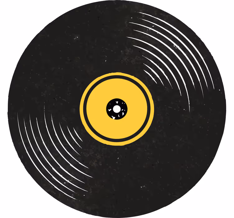 Untersetzer geek vinyl-schallplattenkunst - TenStickers