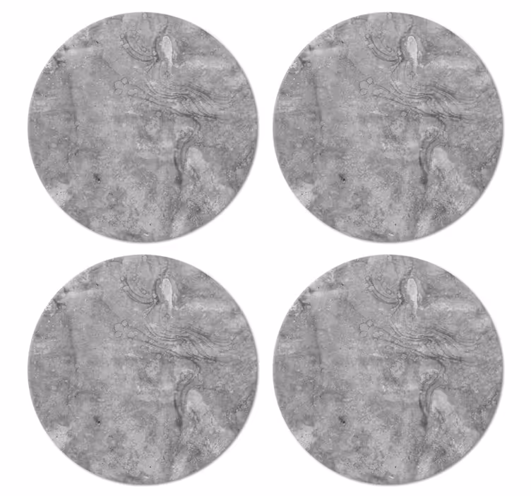 Untersetzer Muster Marmorgrauer stil - TenStickers