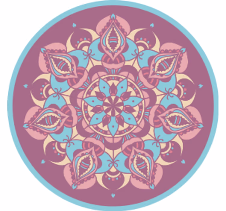 Untersetzer modern komplexes florales mandala - TenStickers