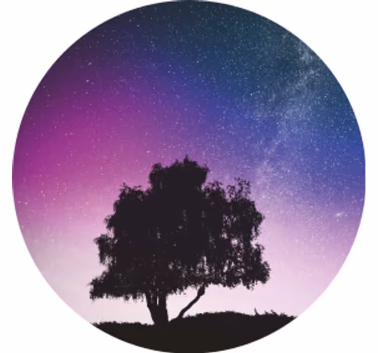 Untersetzer modern sternenbaum - TenStickers