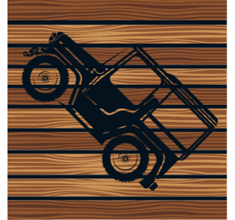 Untersetzer vintage geländewagen - TenStickers