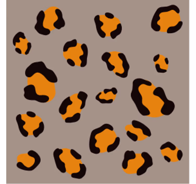 Untersetzer bier im leopardenmuster - TenStickers